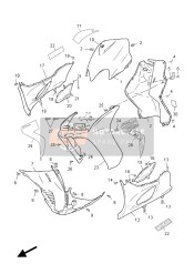 49DF15731000, Aufkleber, V. Kotflugel 3, Yamaha, 0